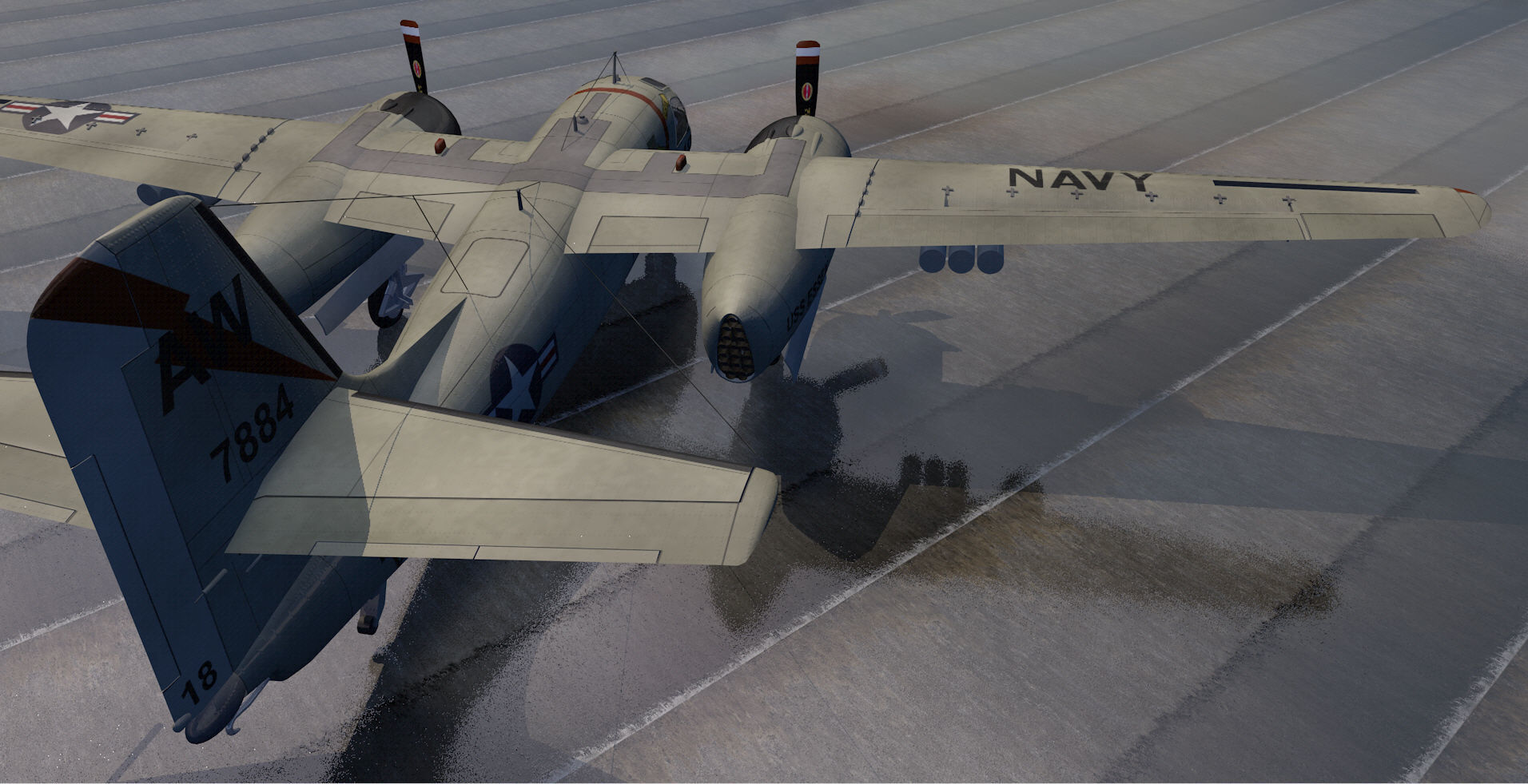 Grumman S2F-1 Tracker 3D model_7