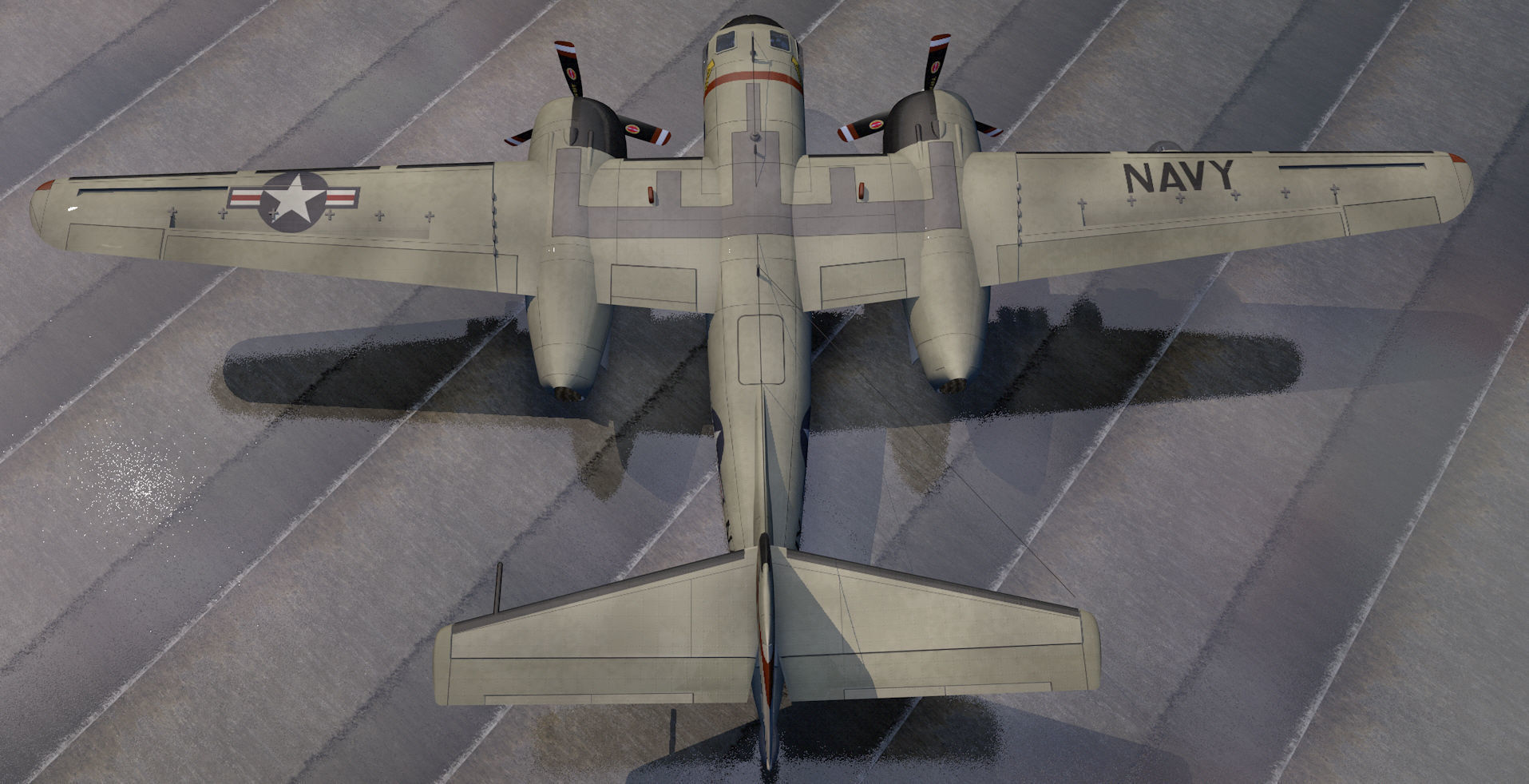 Grumman S2F-1 Tracker 3D model_5