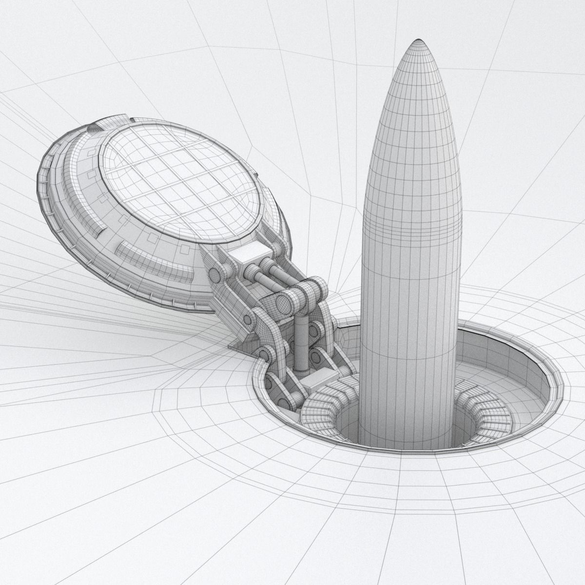 Missile Silo 3D model_7