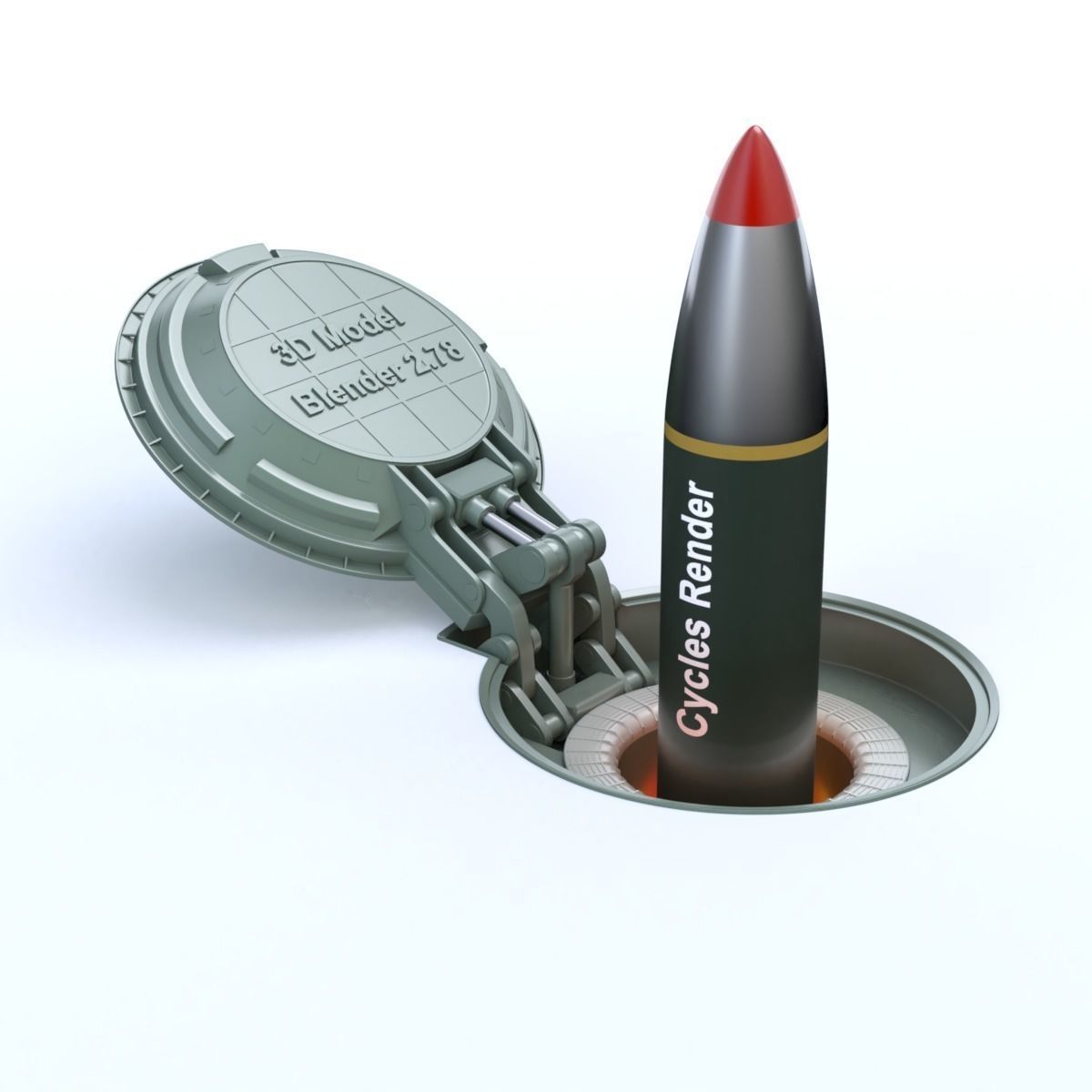 Missile Silo 3D model_0