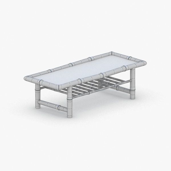 0432 - Coffee Table Low-poly 3D model_1