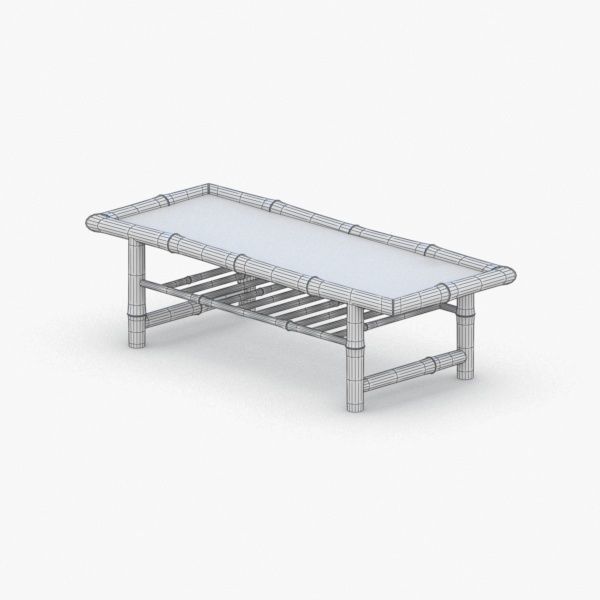 0432 - Coffee Table Low-poly 3D model_2