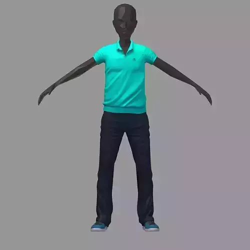 avatar casual set green polo darck pants sneakers