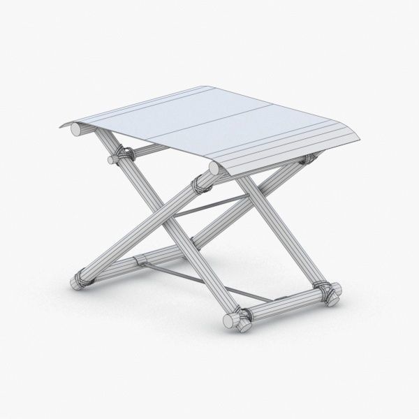 0438 - Folding Chair Low-poly 3D model_3