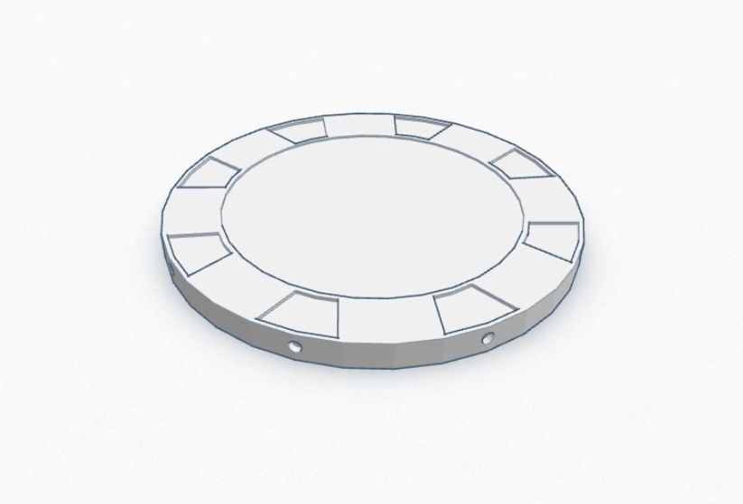 Poker Chip 3D print model_2