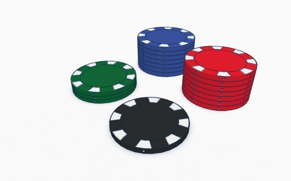 Poker Chip 3D Model 3D Printable stl CGTrader