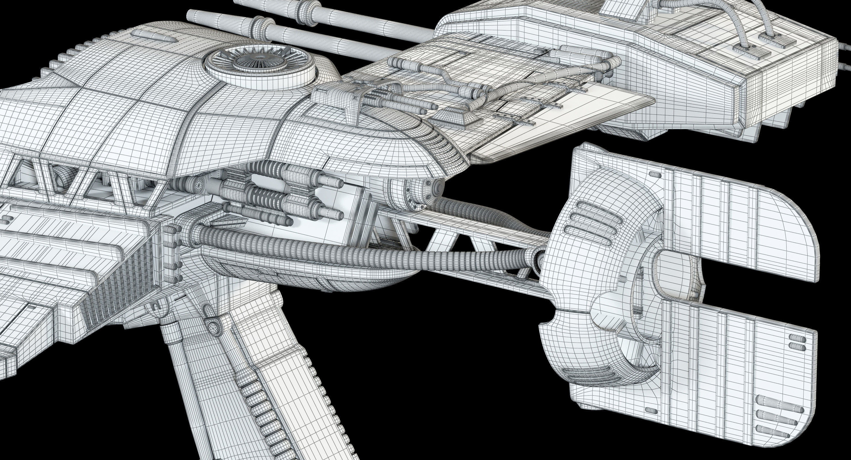 Star Wars Resistance Ski Speeder 3D model_30