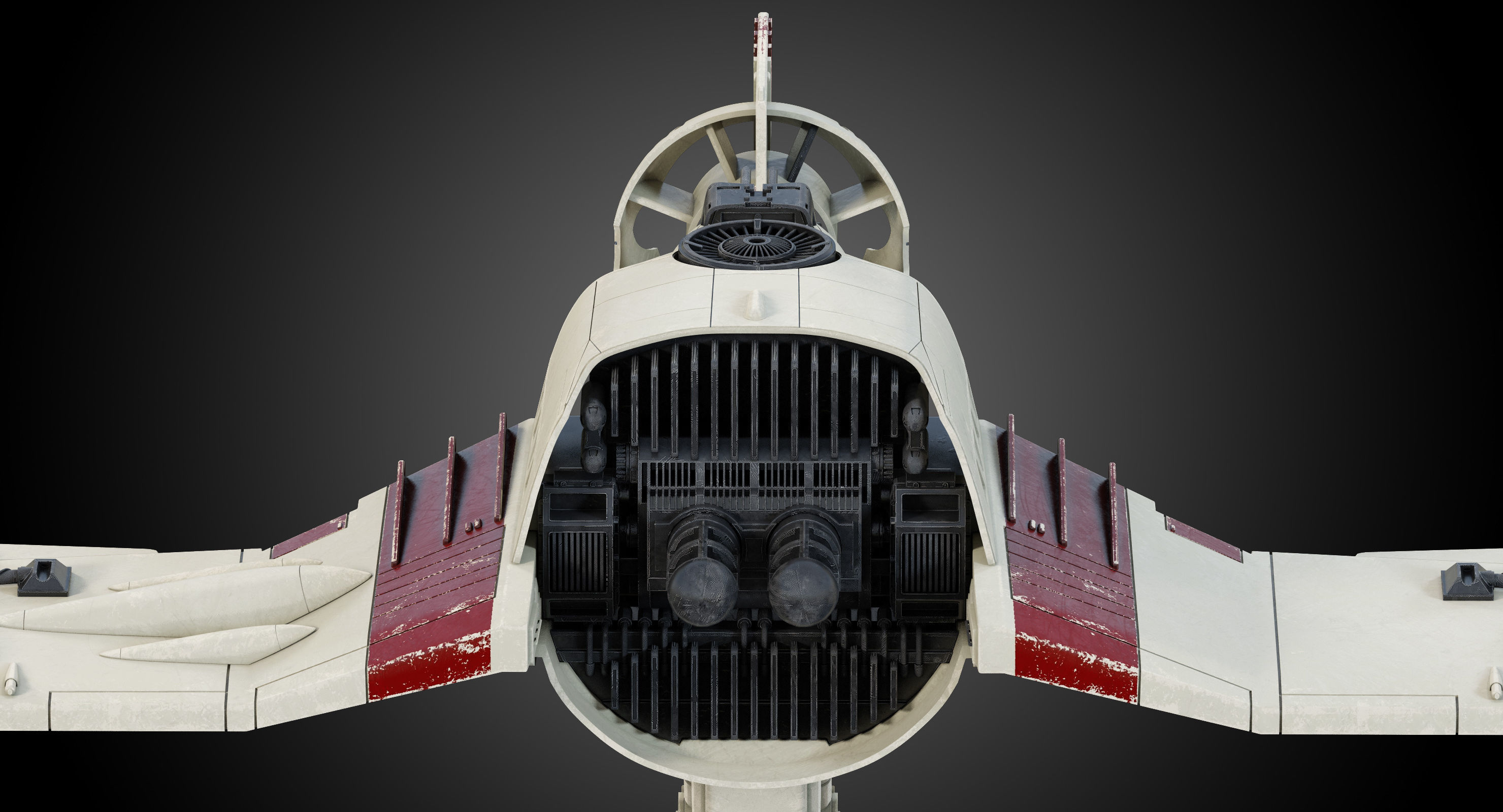 Star Wars Resistance Ski Speeder 3D model_11