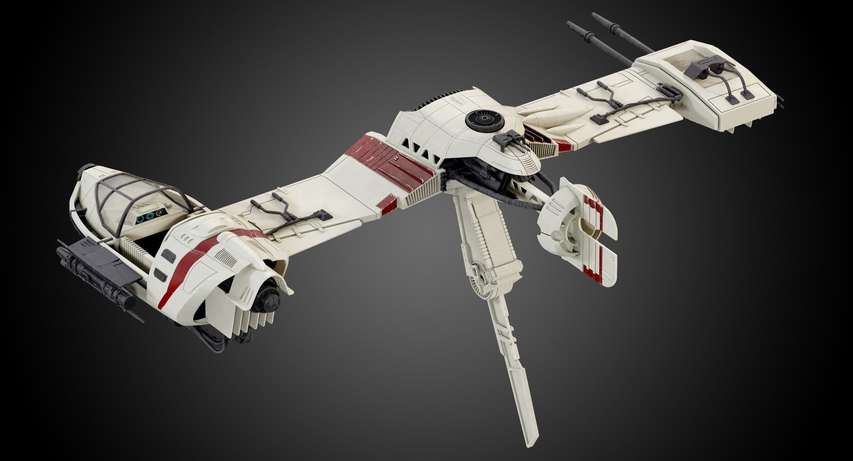 Star Wars Resistance Ski Speeder 3D model_7