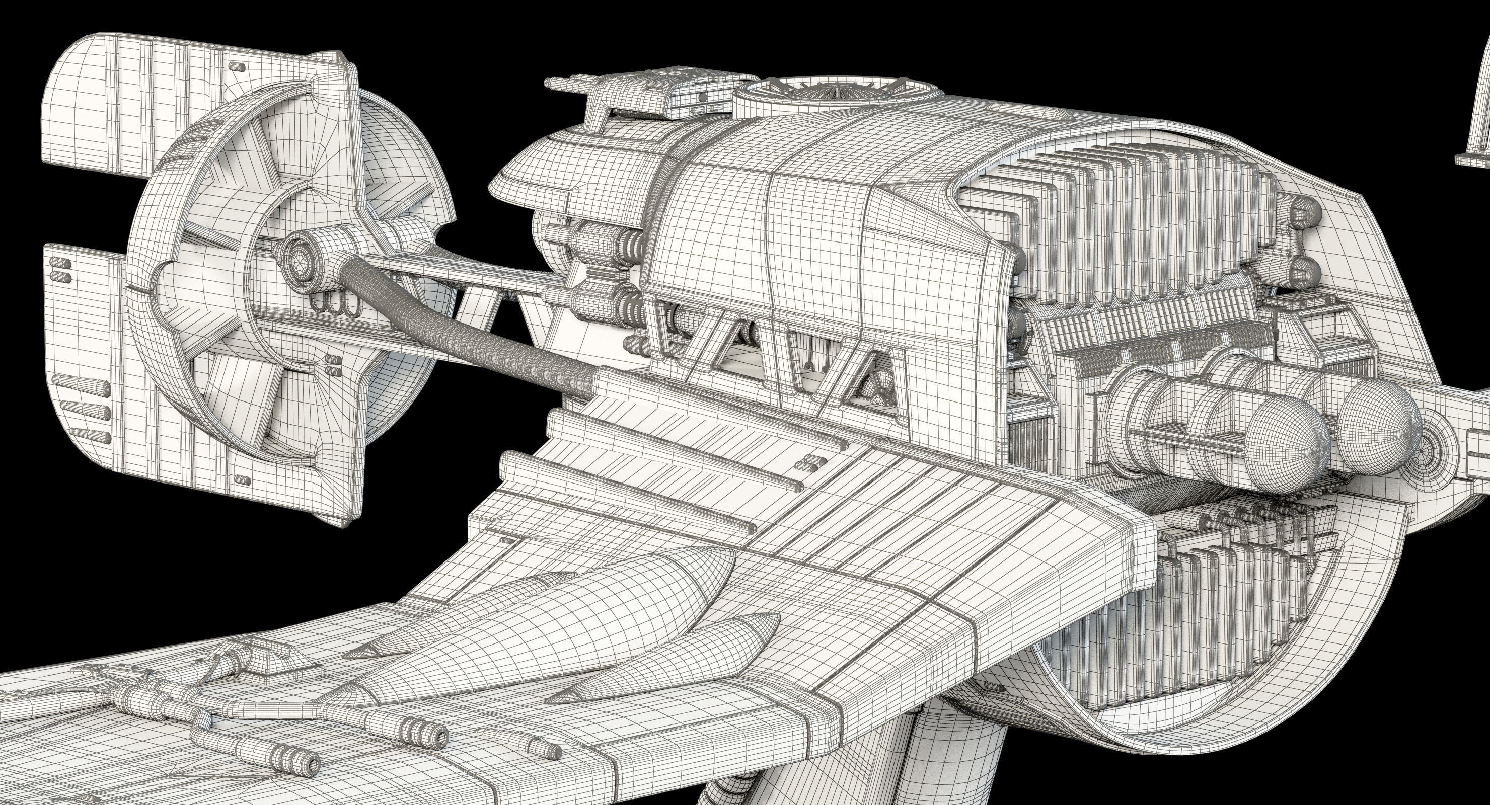 Star Wars Resistance Ski Speeder 3D model_24