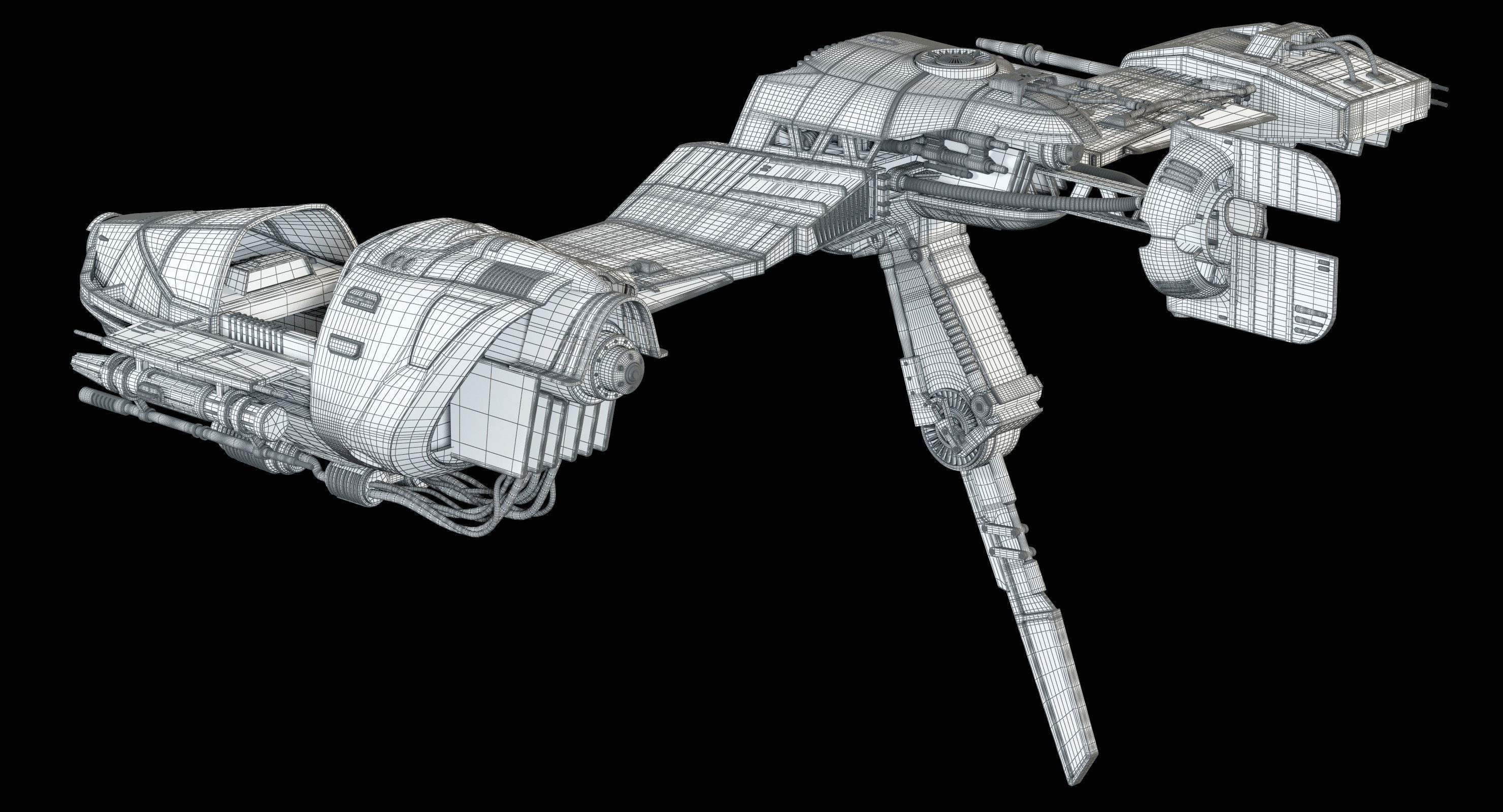 Star Wars Resistance Ski Speeder 3D model_20