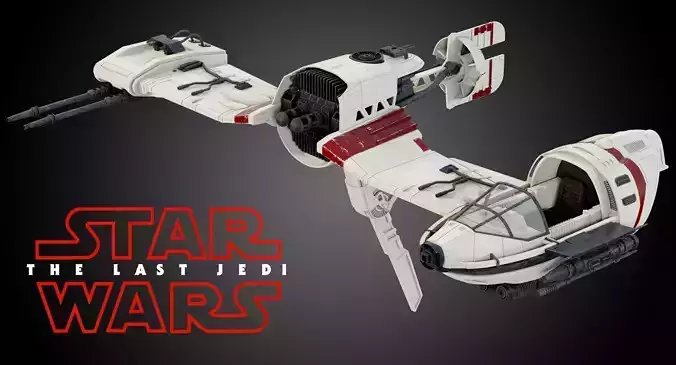 Star Wars Resistance Ski Speeder 3D model