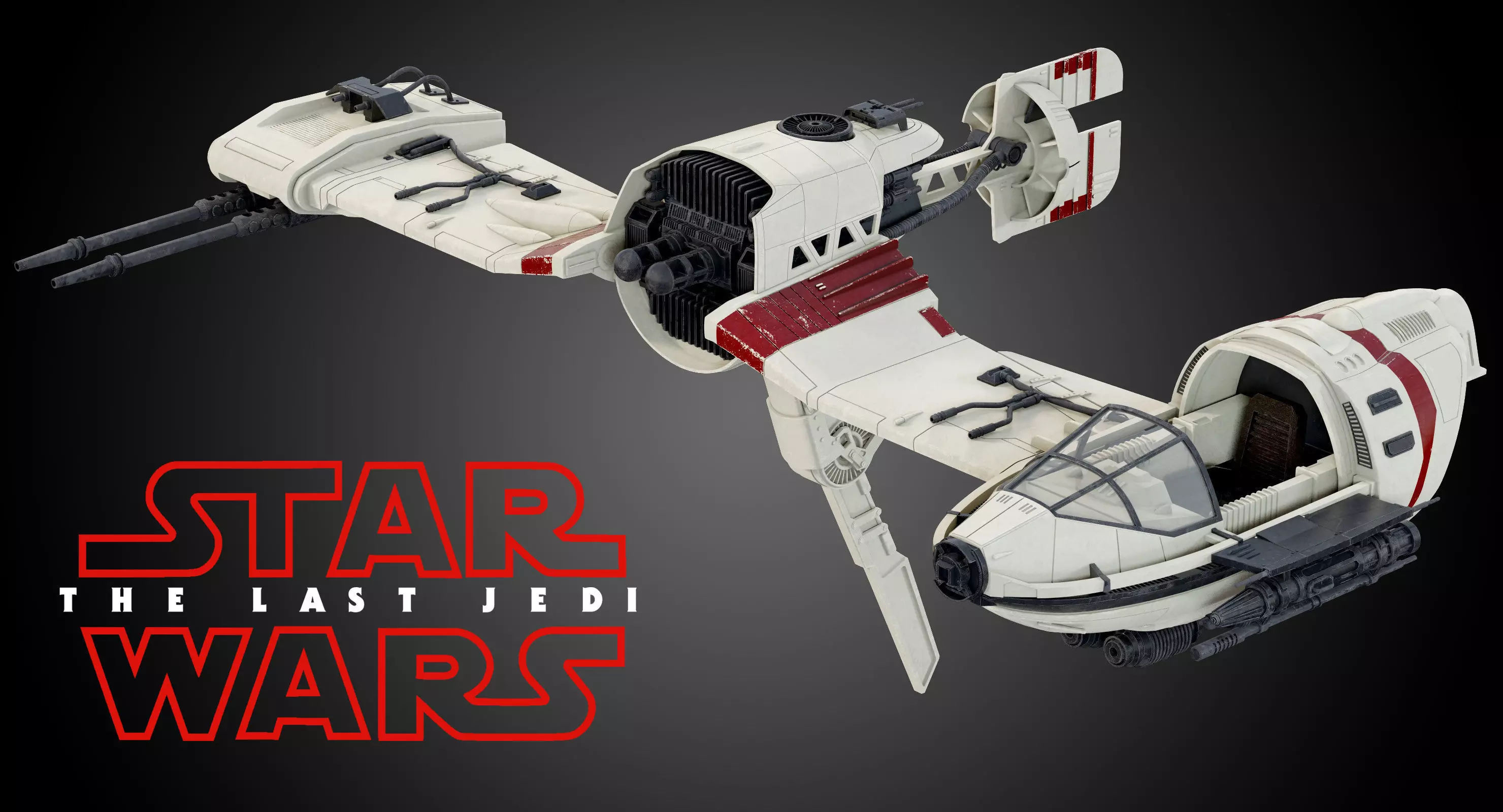 Star Wars Resistance Ski Speeder 3D model_0