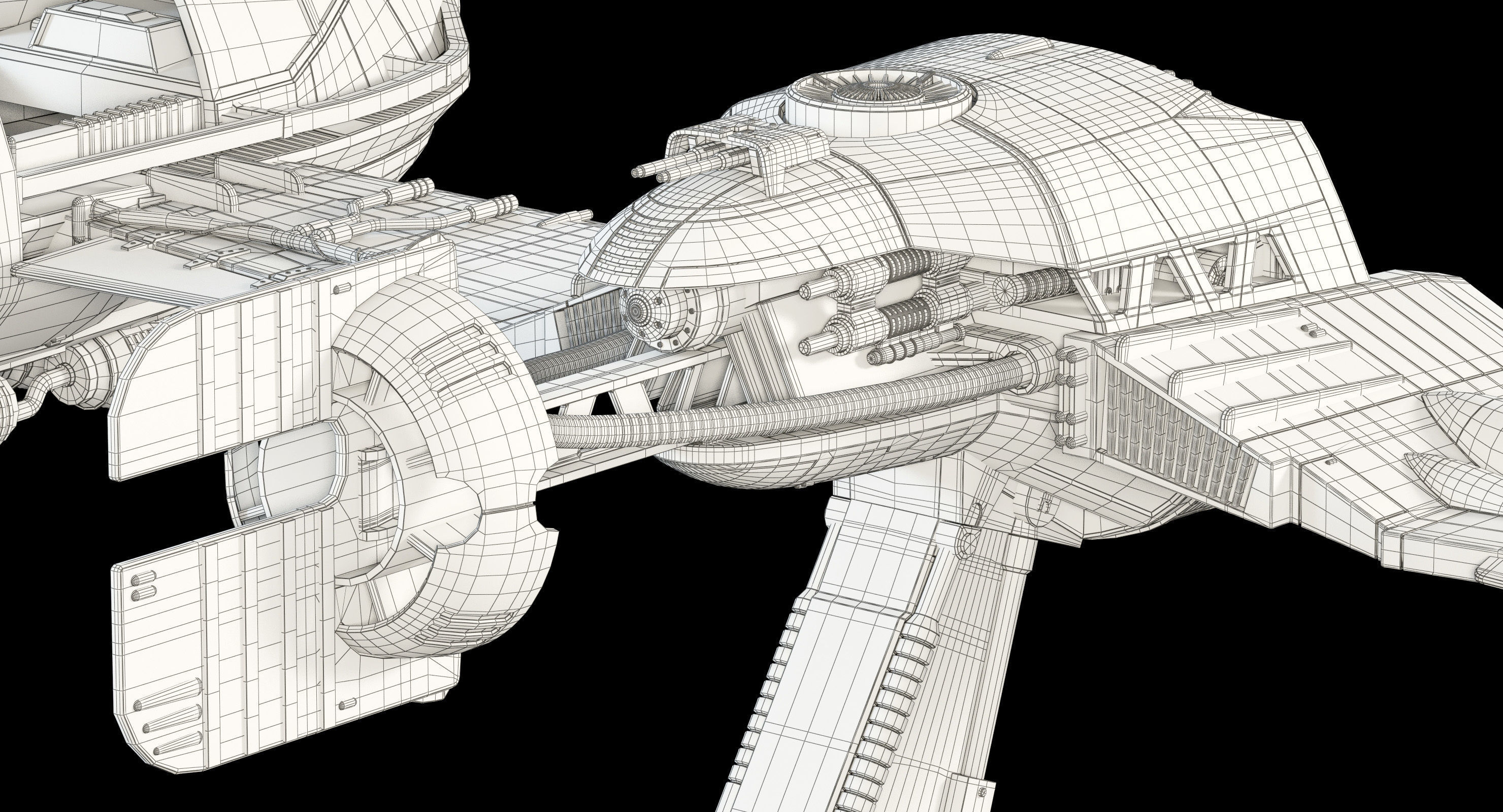 Star Wars Resistance Ski Speeder 3D model_27