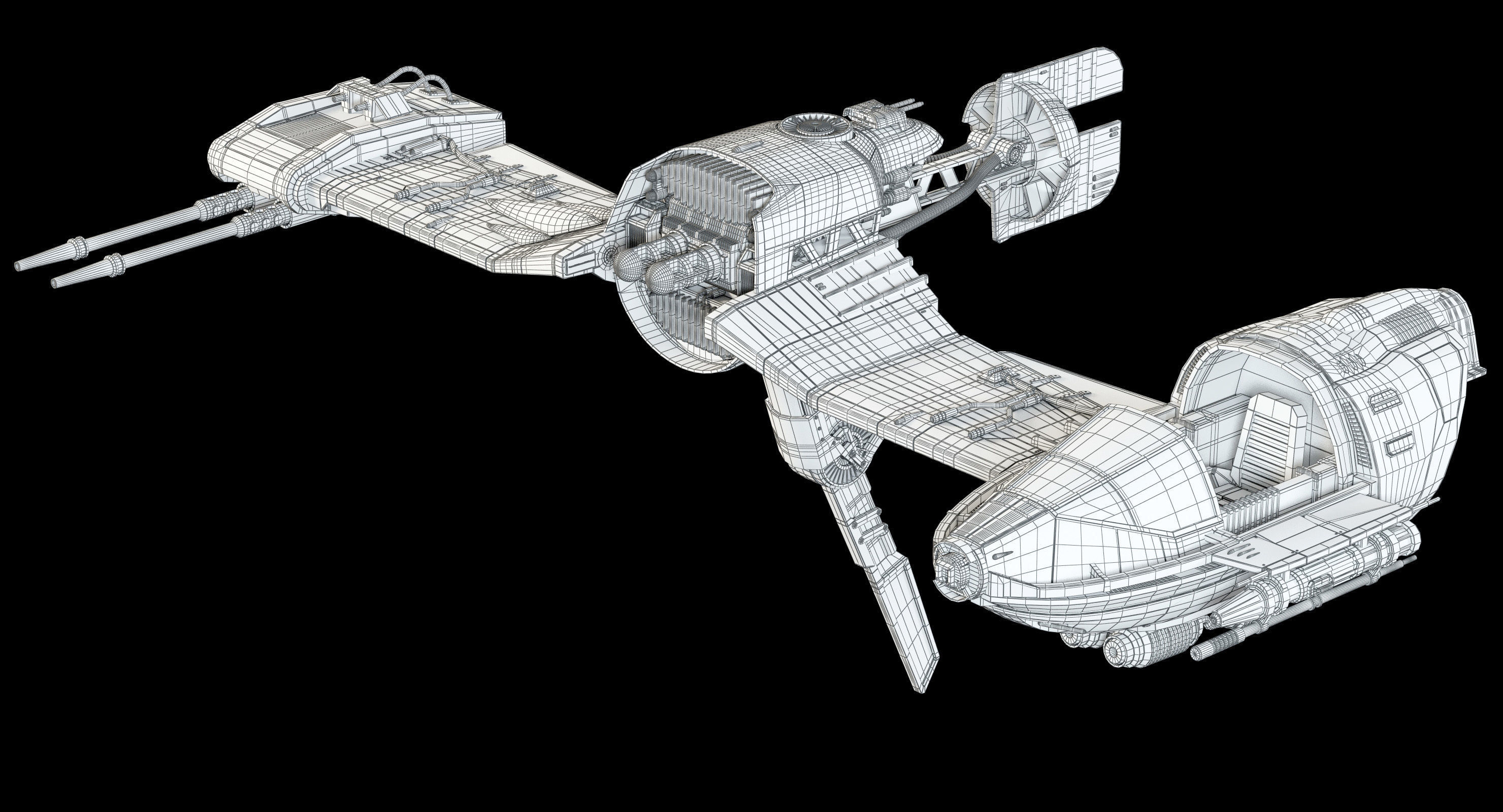 Star Wars Resistance Ski Speeder 3D model_19