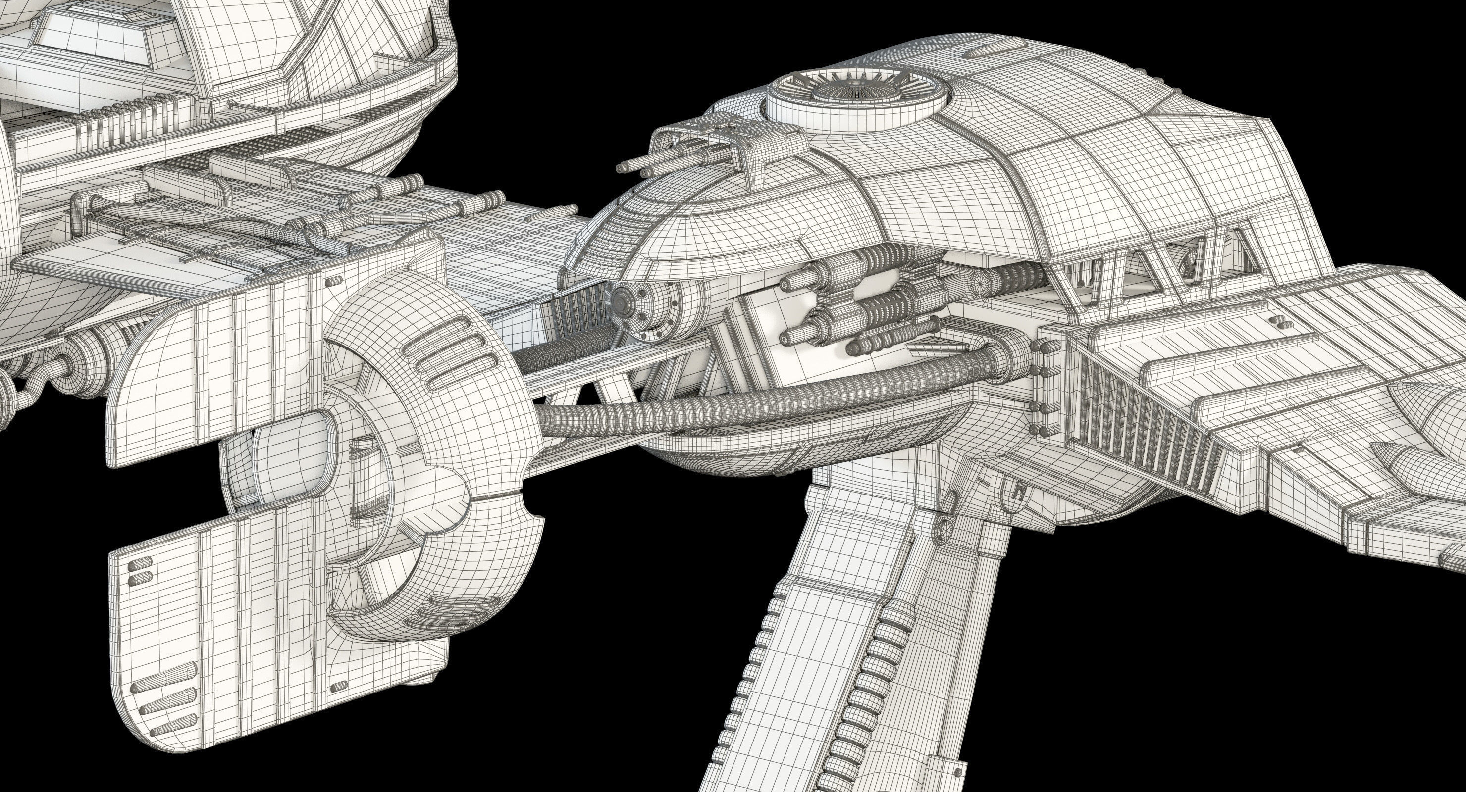 Star Wars Resistance Ski Speeder 3D model_26