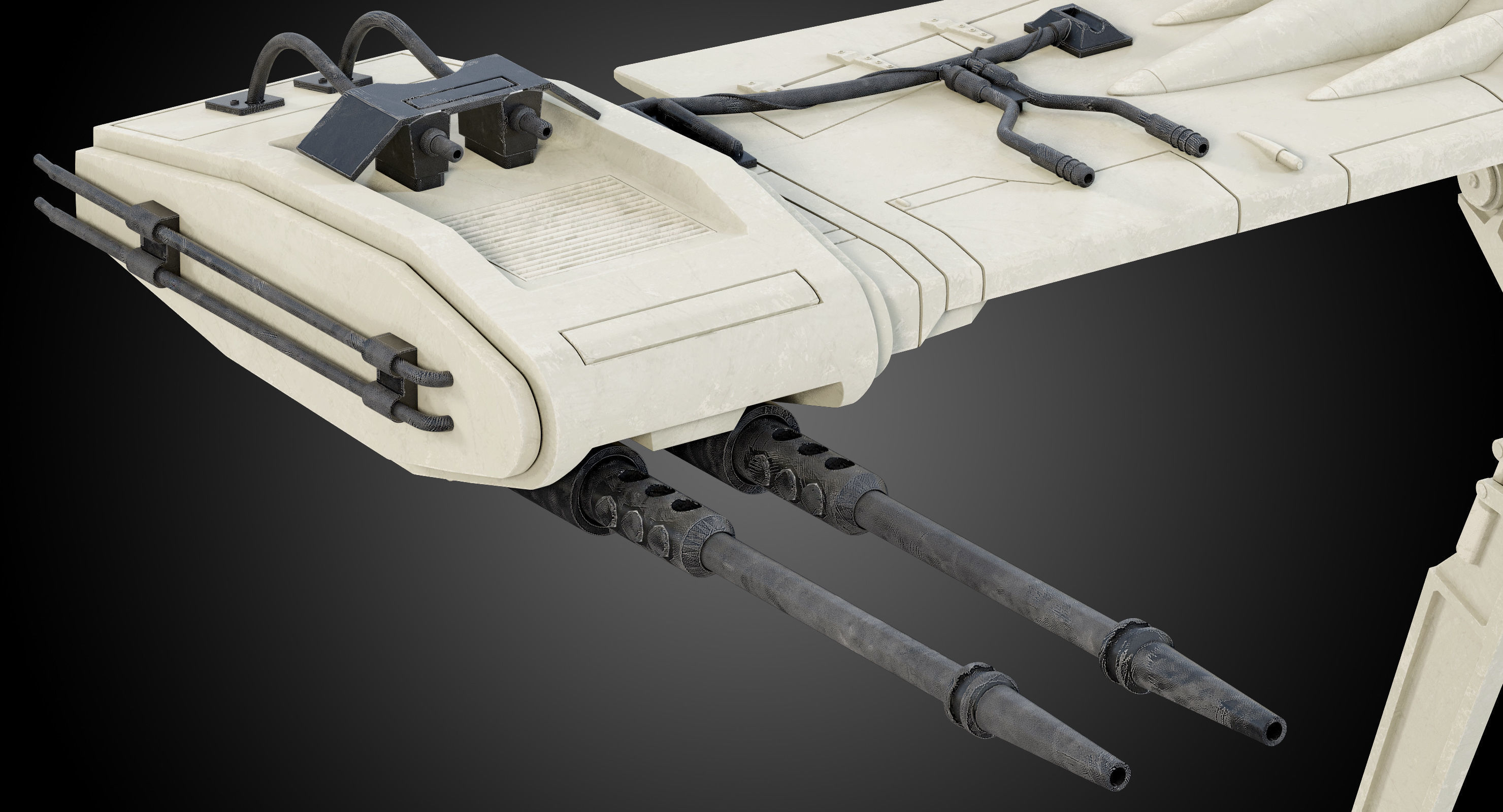 Star Wars Resistance Ski Speeder 3D model_9
