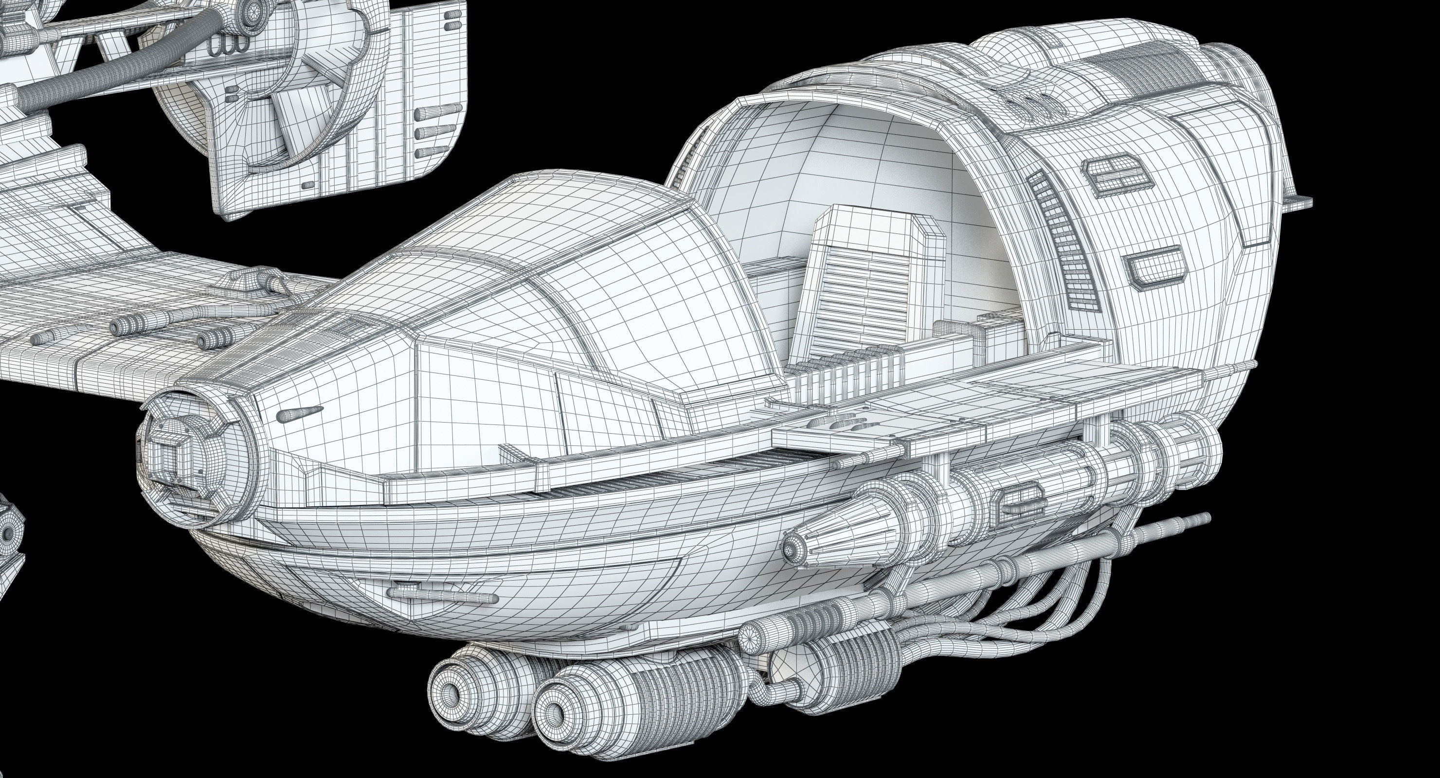 Star Wars Resistance Ski Speeder 3D model_28