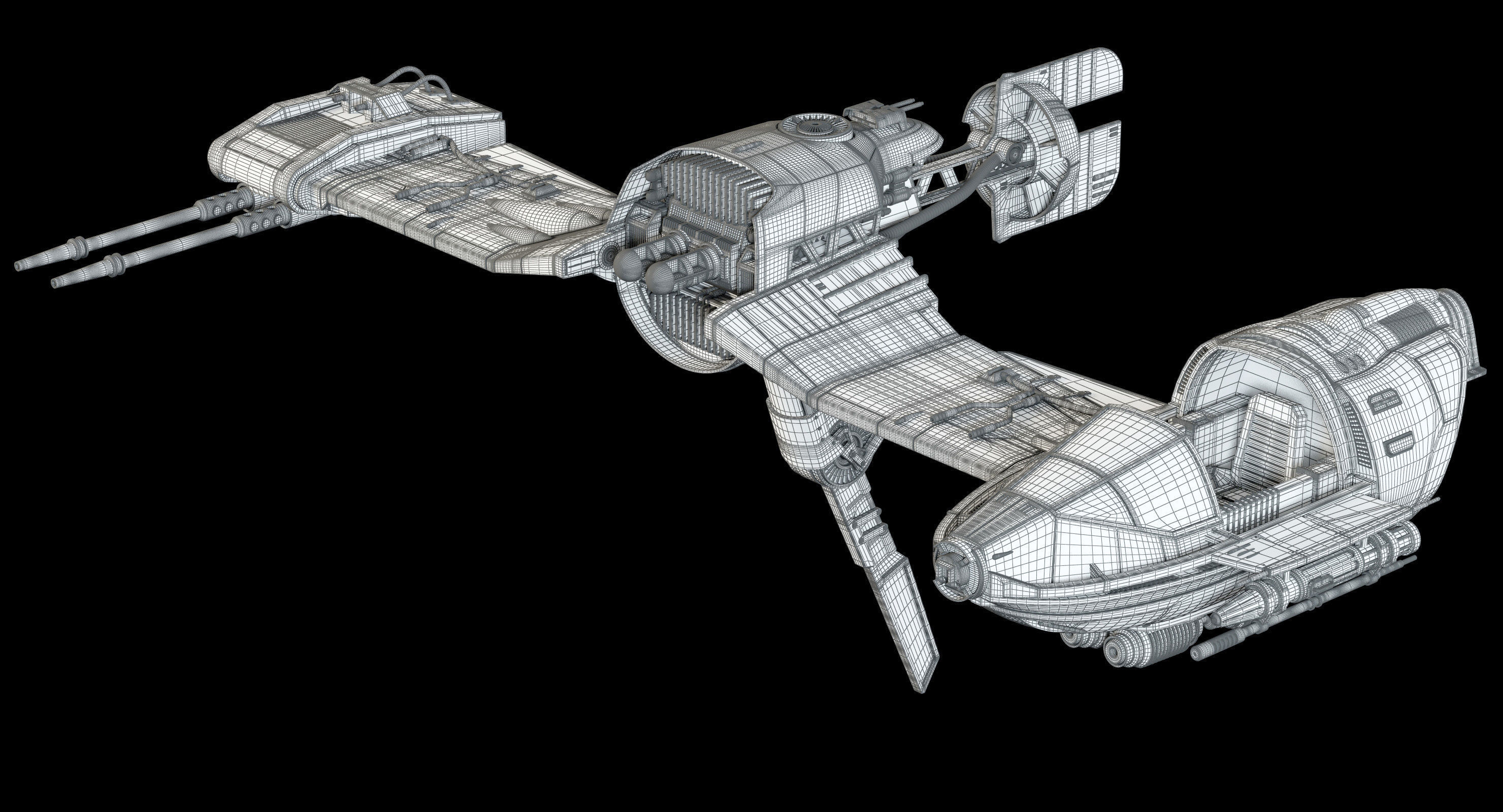 Star Wars Resistance Ski Speeder 3D model_18