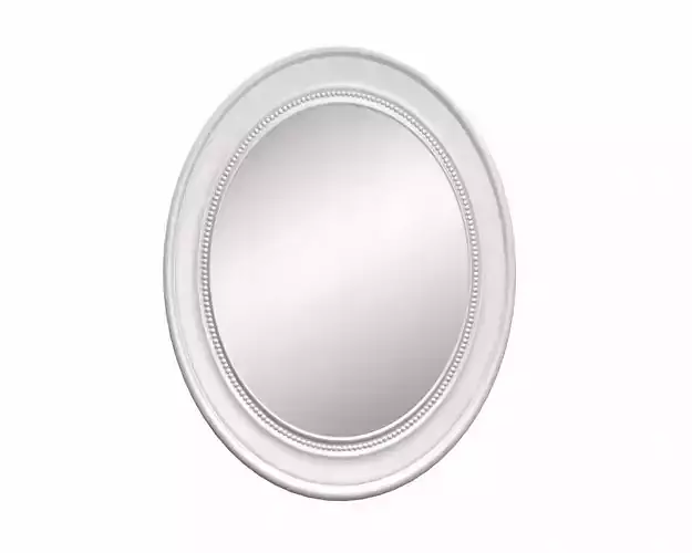 Oval Wooden Wall Mirror