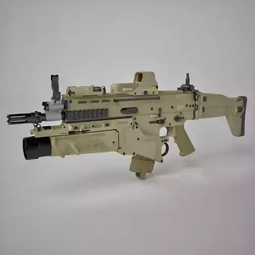 Combat Assault Rifle FN SCAR-H 3D model