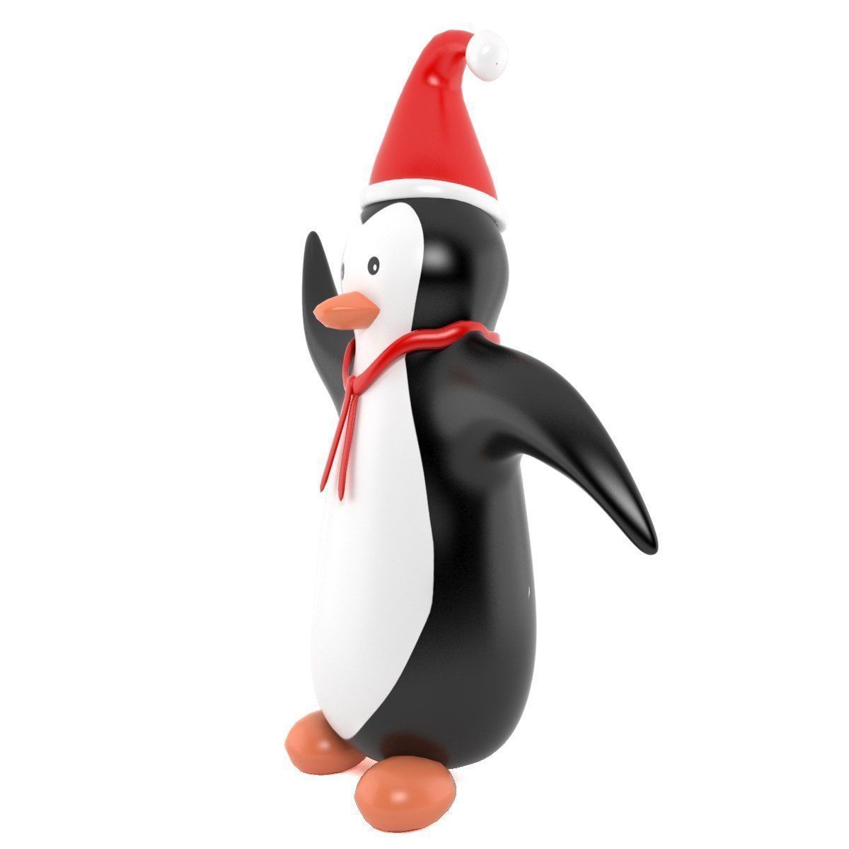 inflatable penguin 3D model_1