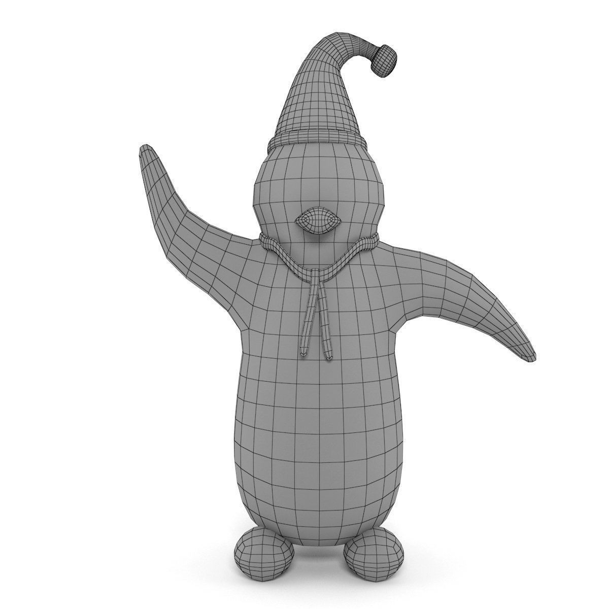 inflatable penguin 3D model_3