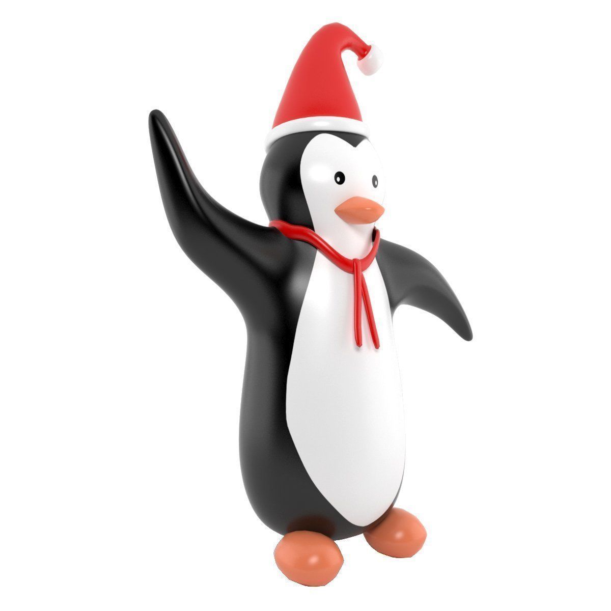 inflatable penguin 3D model_2