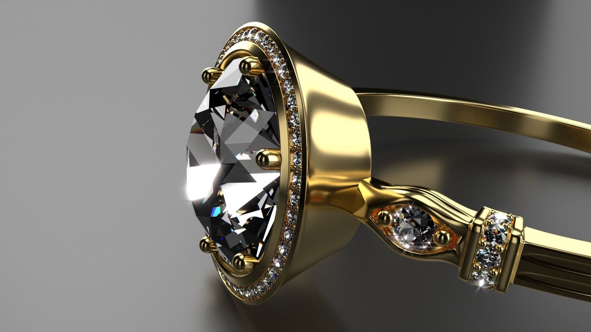 Diamond Ring 3D model_5