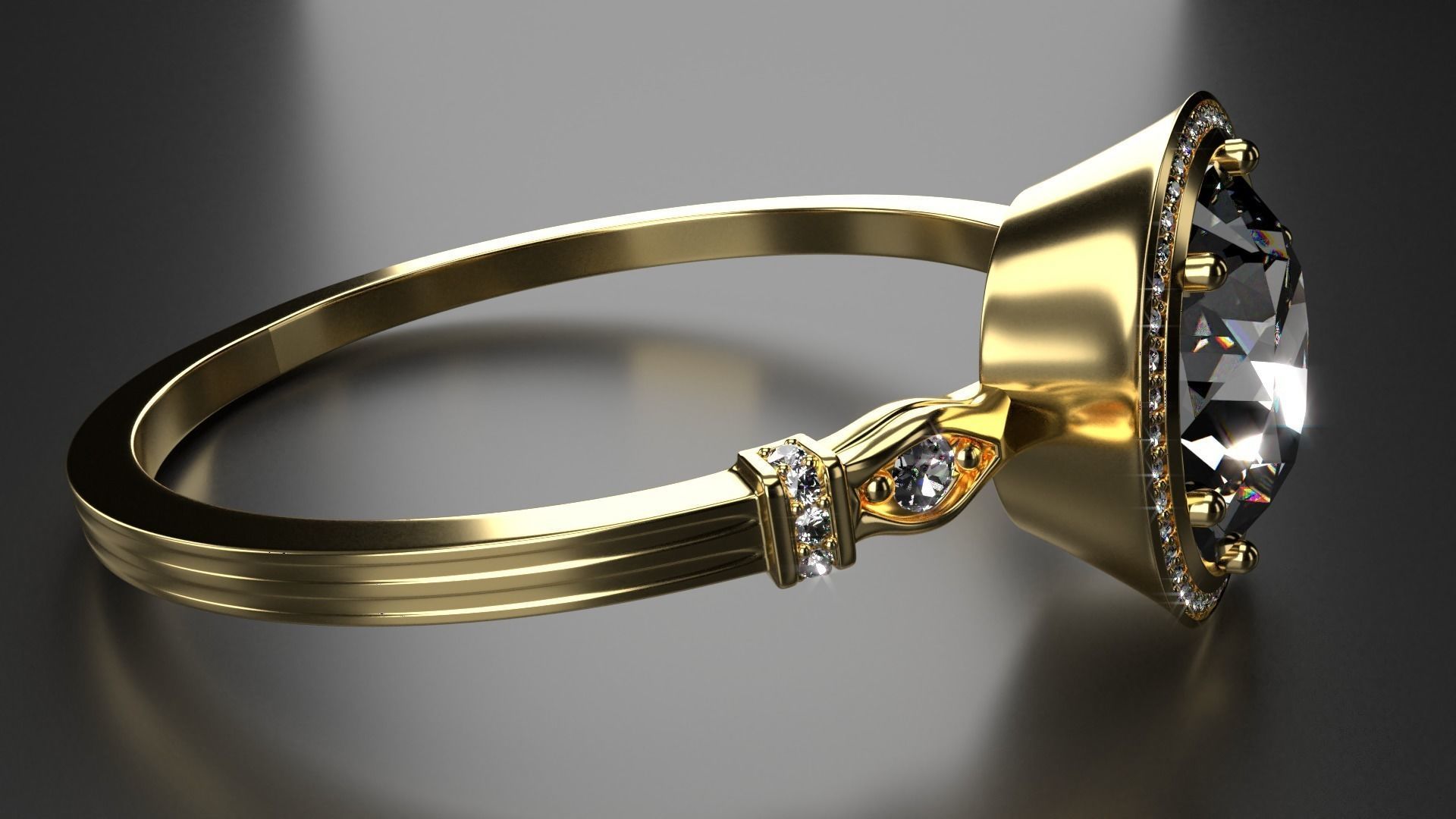 Diamond Ring 3D model_3