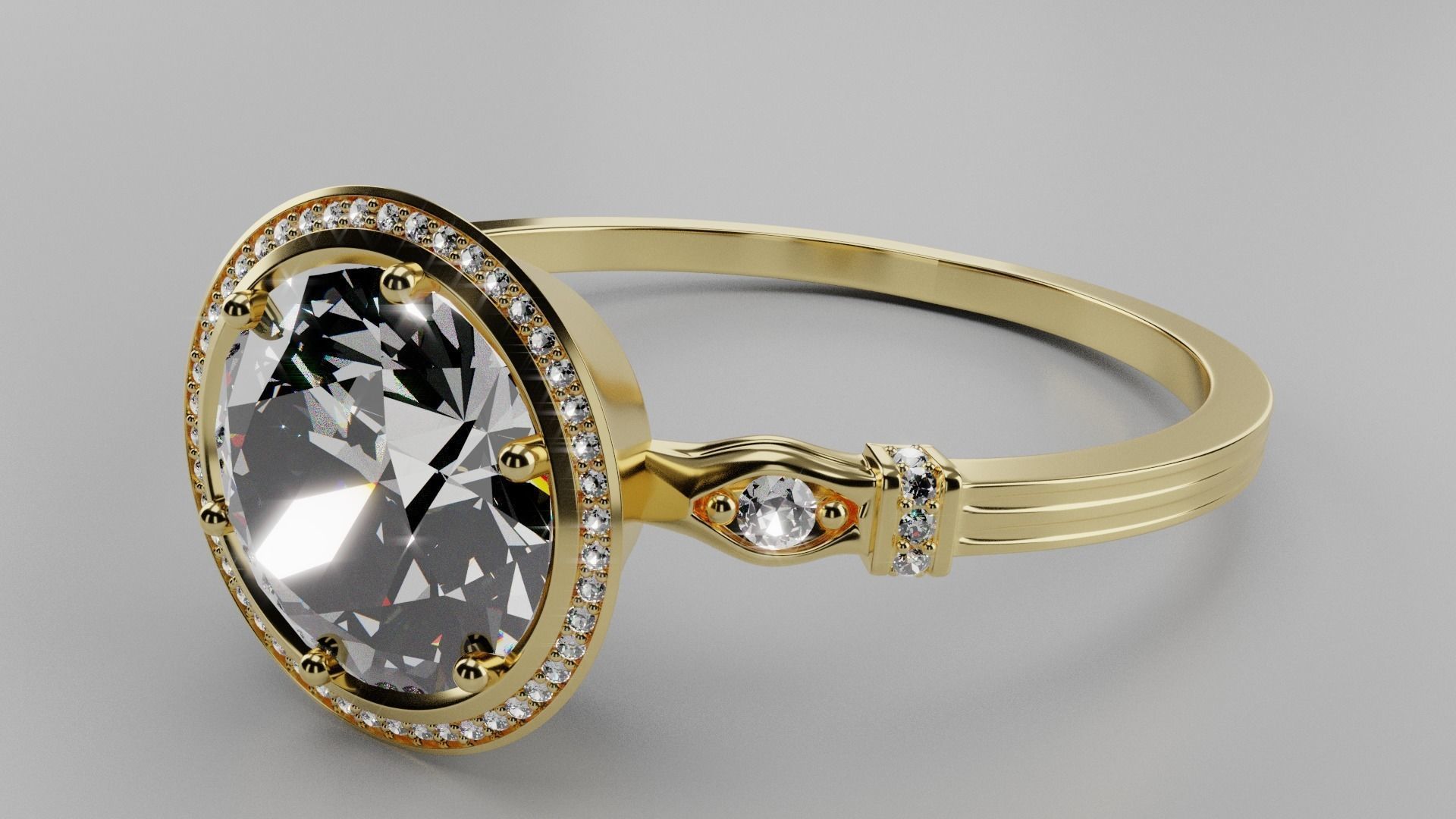 Diamond Ring 3D model_9