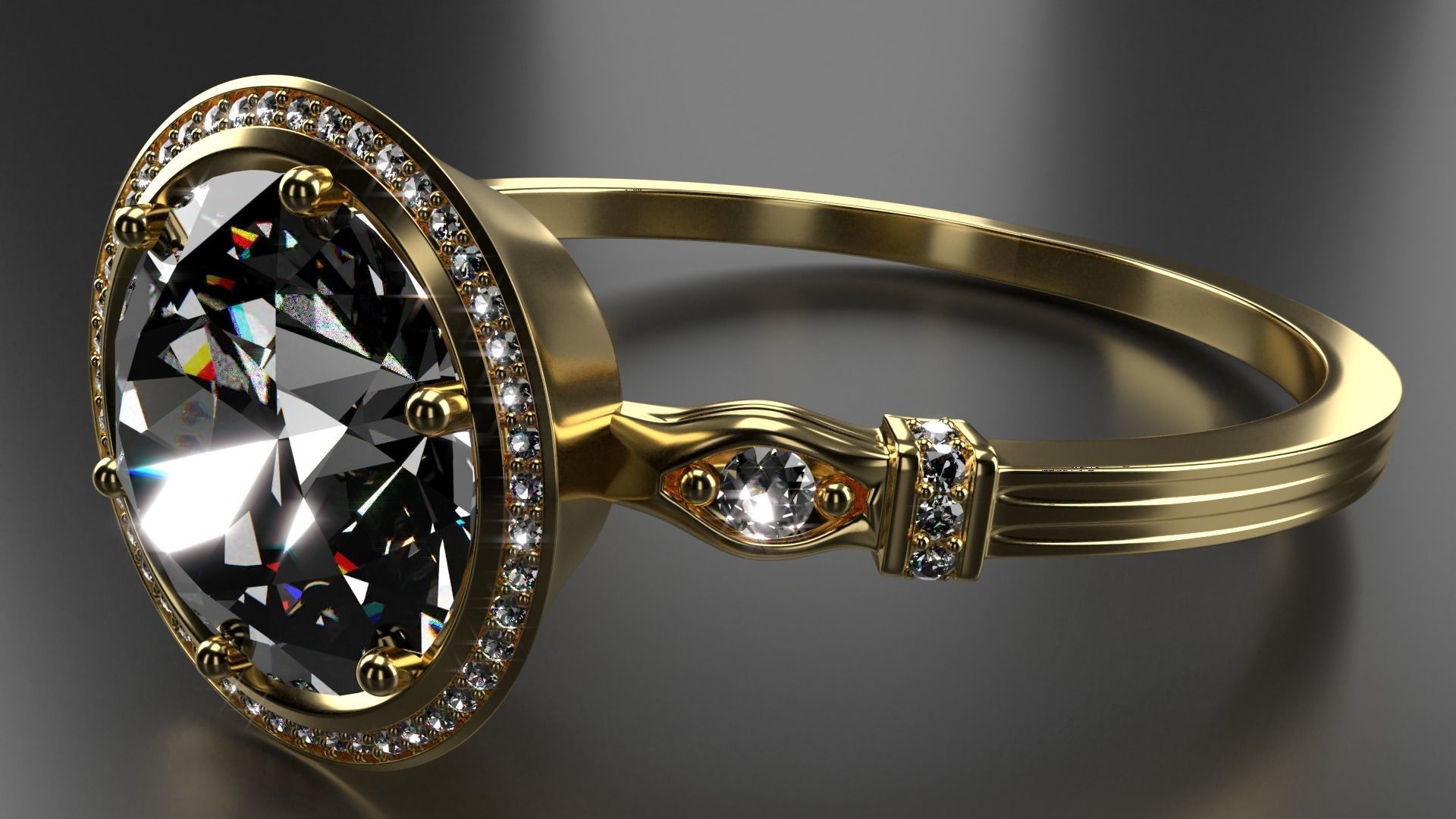 Diamond Ring 3D model_0