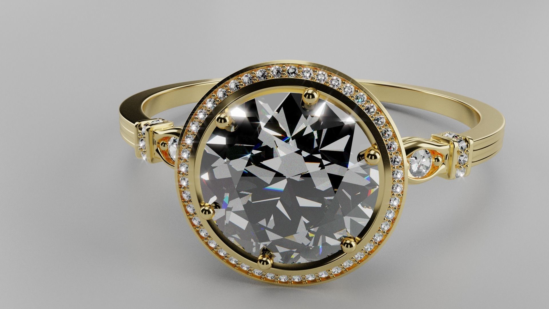 Diamond Ring 3D model_10
