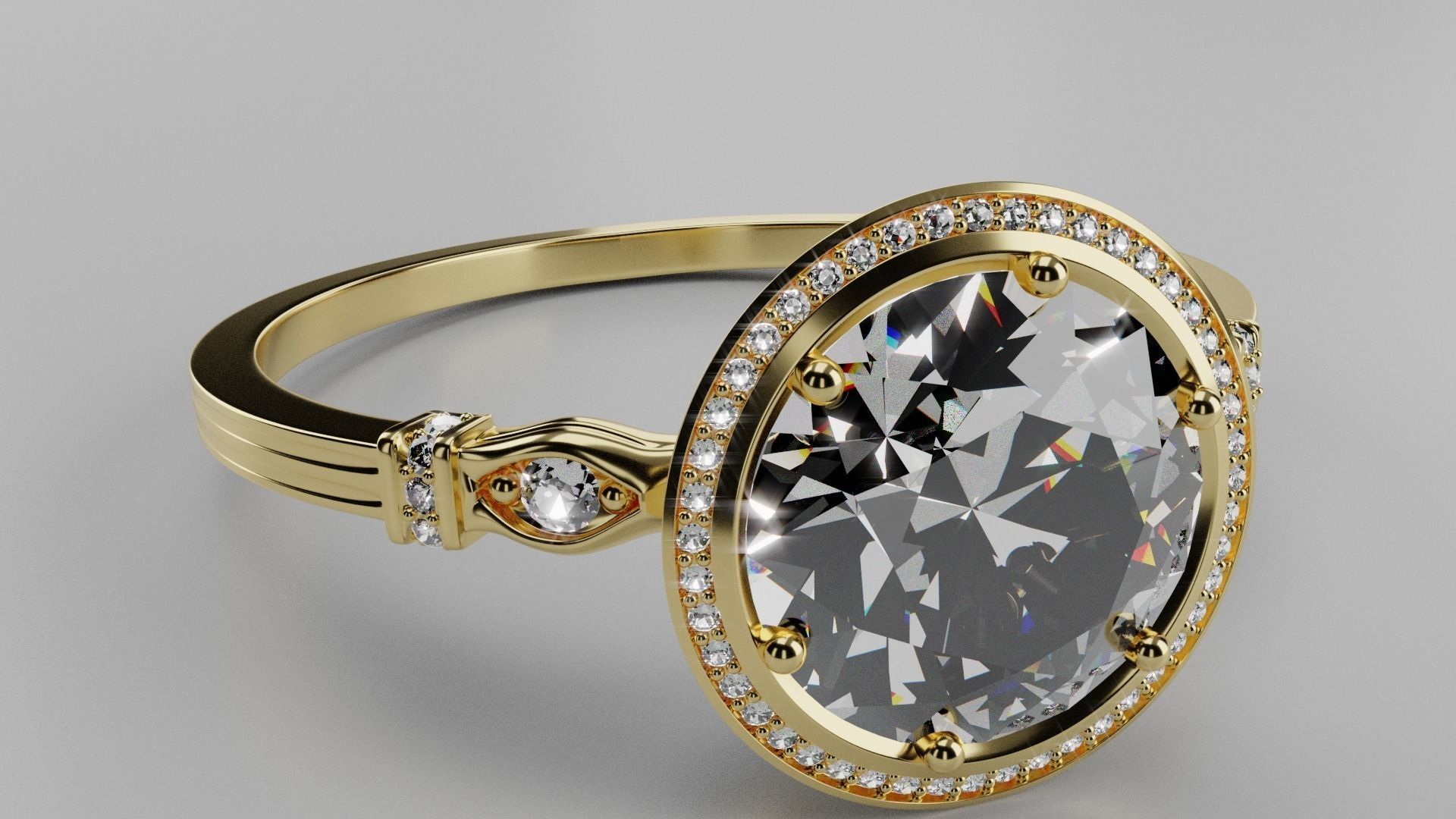 Diamond Ring 3D model_7