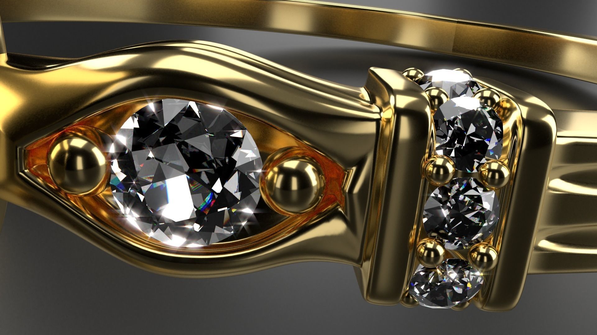 Diamond Ring 3D model_4