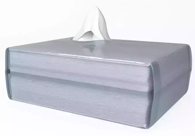 kleenex tissue box 3D model
