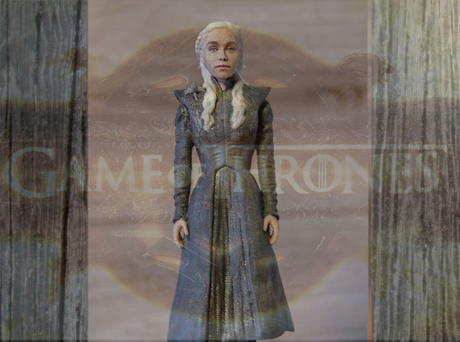 Daenerys Targaryen ready for full color 3D printing 3D print model