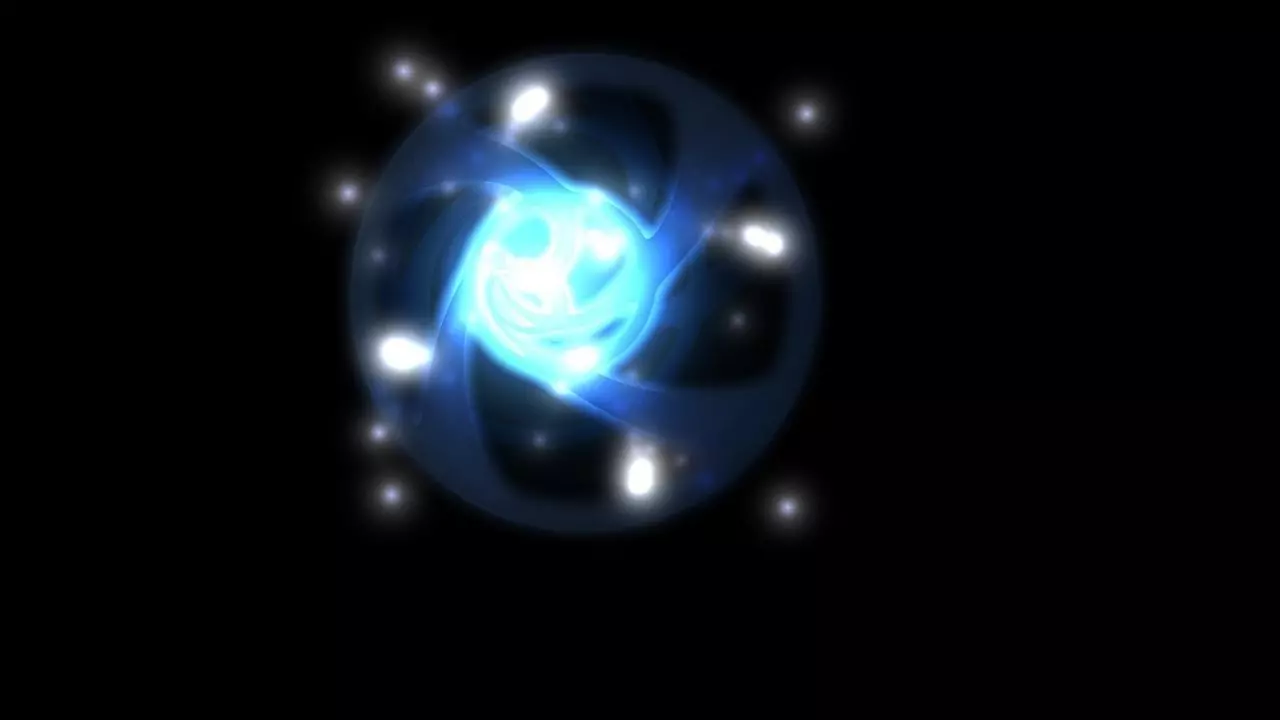 Wormhole circle with stars in it Free 3D model