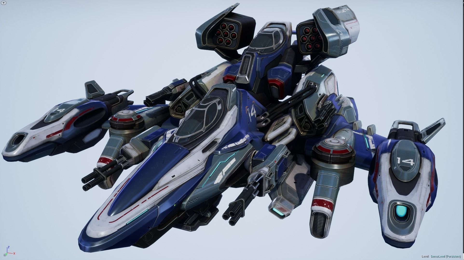 Spaceships Essential Pack - game models Low-poly 3D model_31