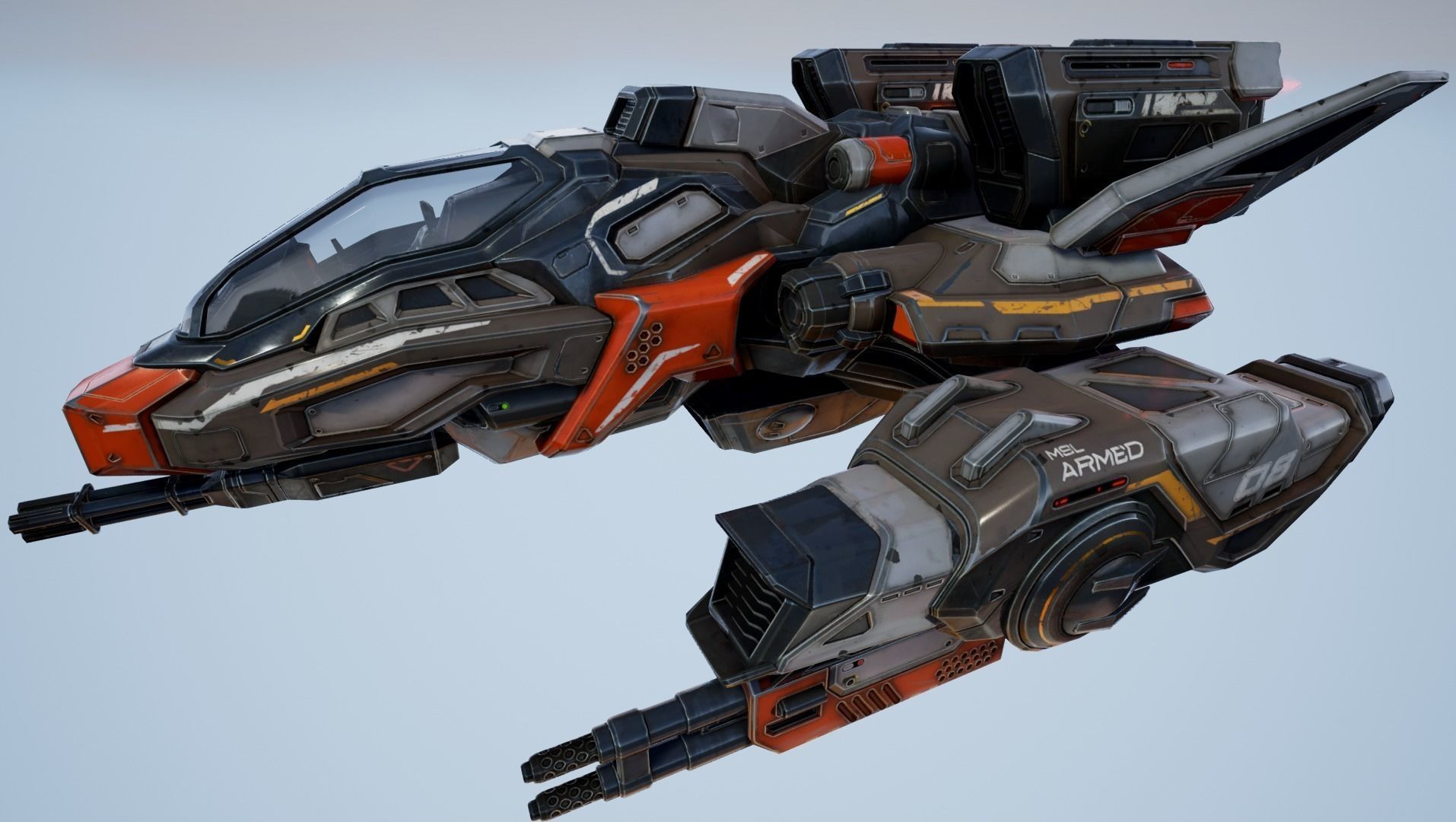 Spaceships Essential Pack - game models Low-poly 3D model_14