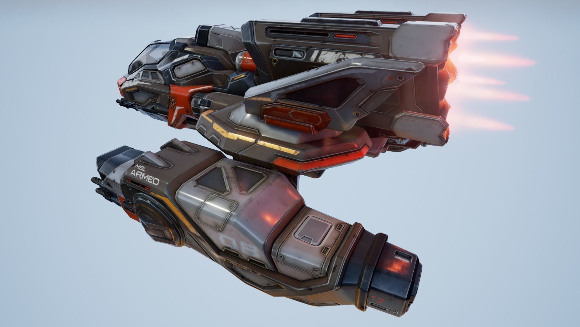 Spaceships Essential Pack - game models Low-poly 3D model_17