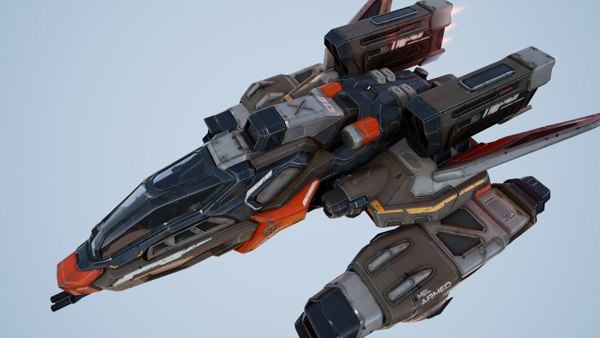 Spaceships Essential Pack - game models Low-poly 3D model_16