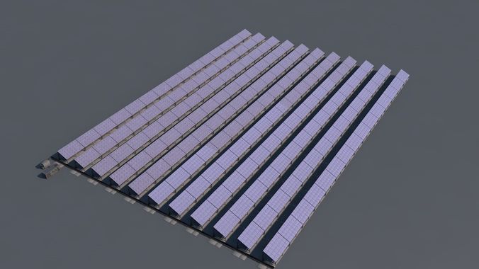 Fotovoltaic Field 3D model