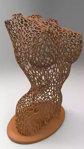 Female body mesh bust