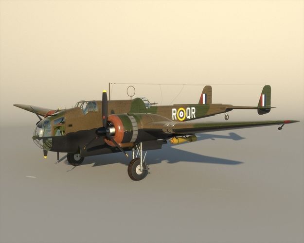 Handley Page Hampden England 1938 3D model