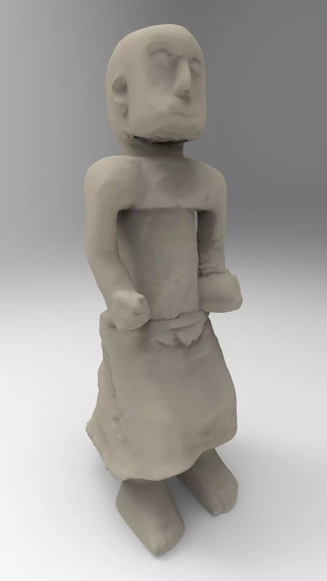 Nigerian figurine statue 3D print model_0