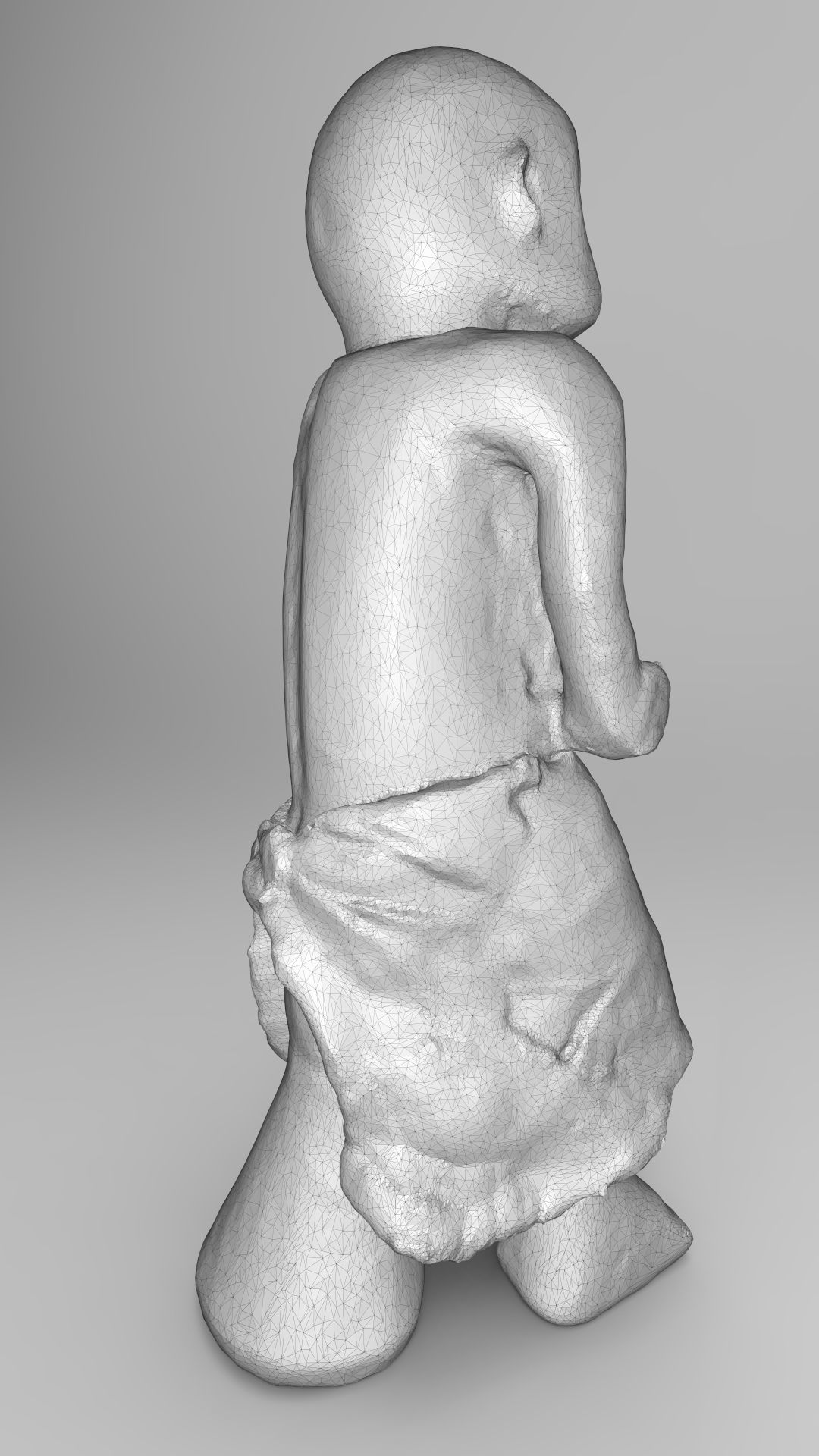 Nigerian figurine statue 3D print model_3