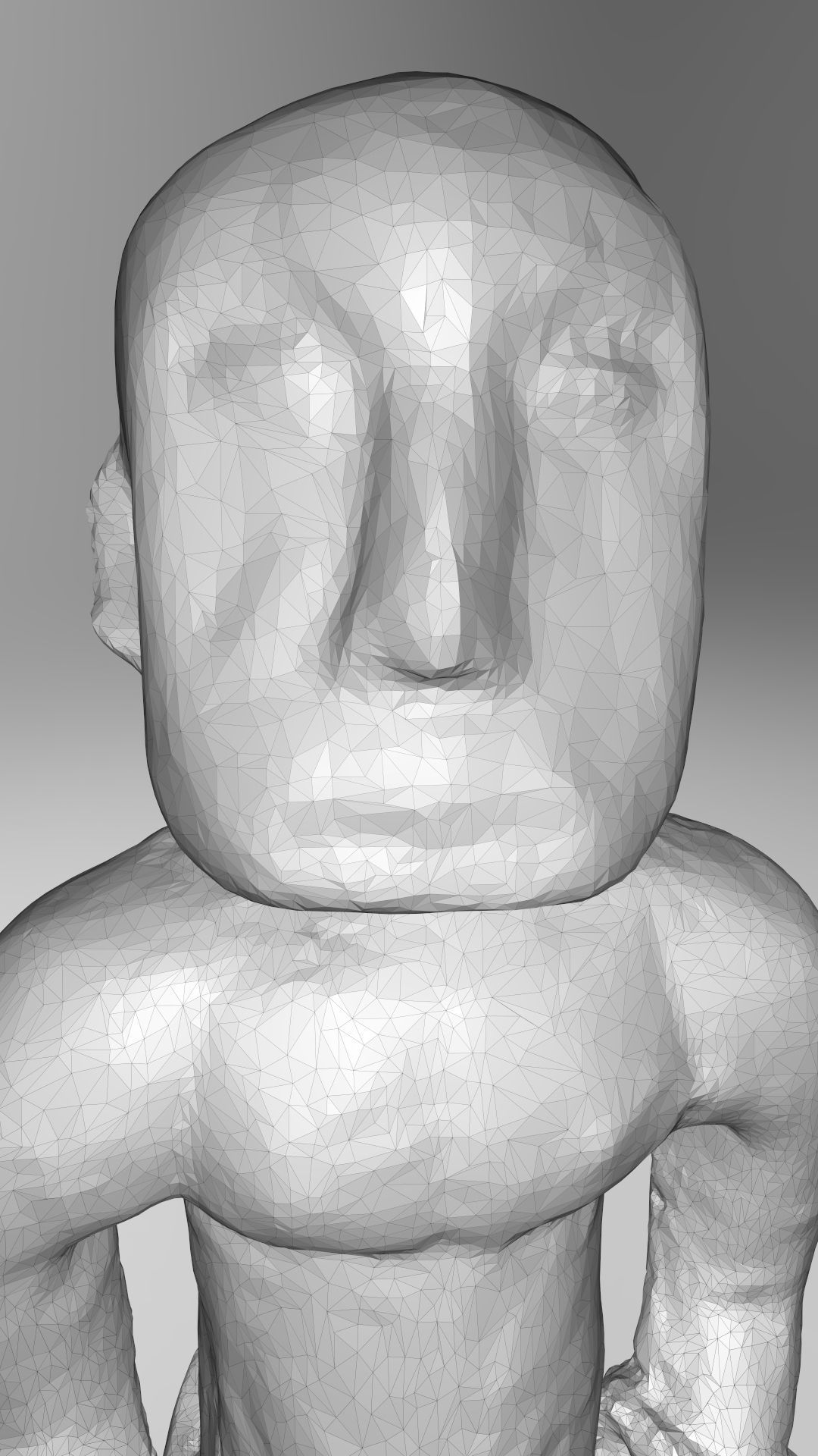 Nigerian figurine statue 3D print model_4