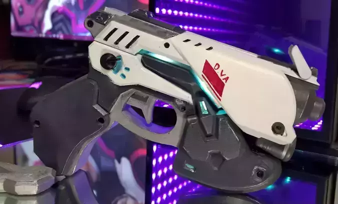 Dva LED Pistol Cosplay Prop 3D print model