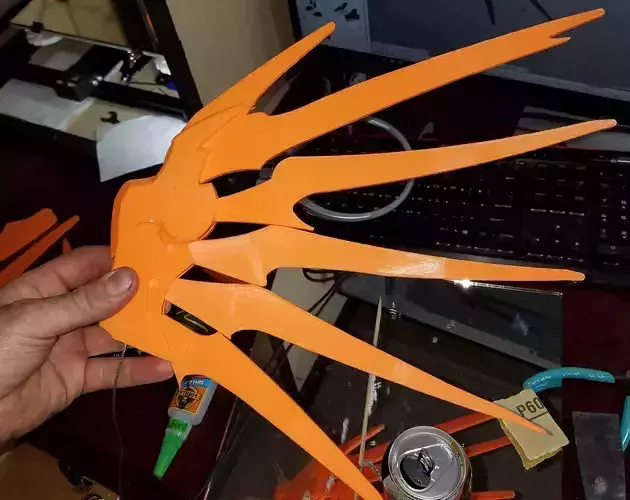 Witch Mercy Wings Overwatch -Functional- 3D print model